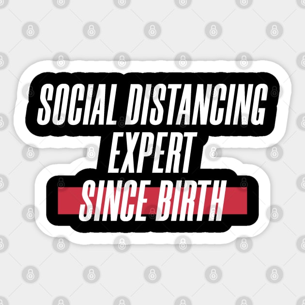 Social Distancing Expert Sticker by yayo99